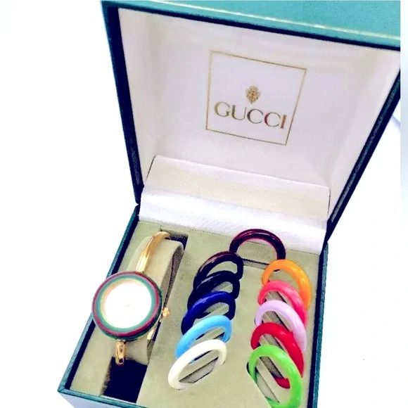 Gorgeous GUCCI Watch!! Luxury Absolutely Amazing 14k Gold Plated - Picture 1 of 6